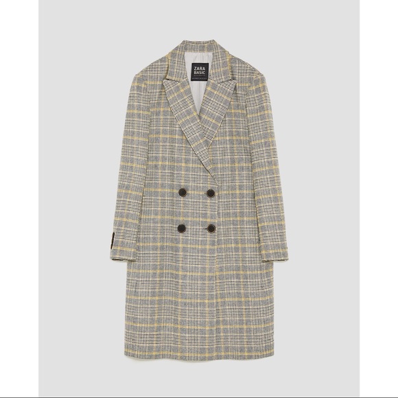 Zara Jackets & Blazers - ZARA Checked wool coat